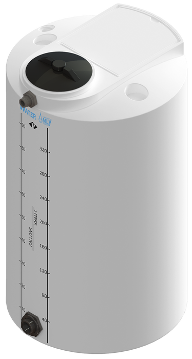 100 Gal ProChem® Potable Water Tank w/Bulkhead Fittings - Twist Lid 8